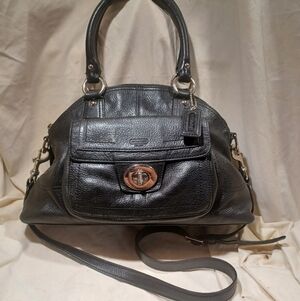 Vintage Coach Turnlock Domed Satchel Or Shoulder Bsg
